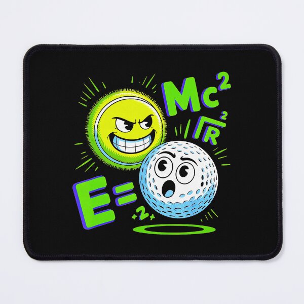 Item preview, Tennis and Golf Math Pun E MC2 Funny Sports designed and sold by WayTBeenkenArt.