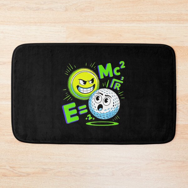 Item preview, Tennis and Golf Math Pun E MC2 Funny Sports designed and sold by WayTBeenkenArt.