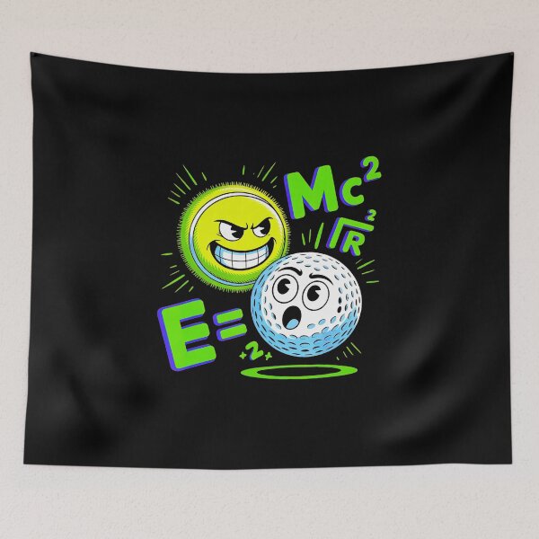 Item preview, Tennis and Golf Math Pun E MC2 Funny Sports designed and sold by WayTBeenkenArt.