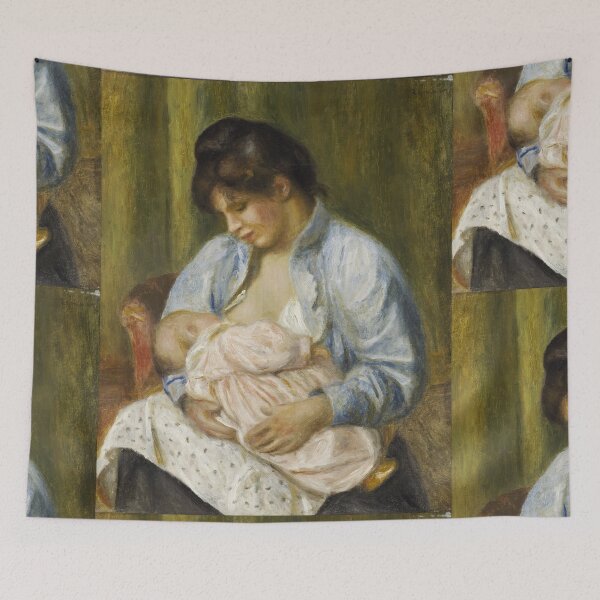 Item preview, Copy of A Waitress at Duvals Restaurant by Pierre-Auguste Renoir: Elegant Impressionist Poster designed and sold by artofuniverse.