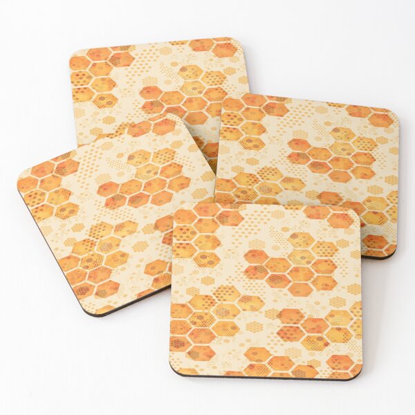 Item preview, Drawing of golden honeycomb harmony designed and sold by NivyasArtistry.