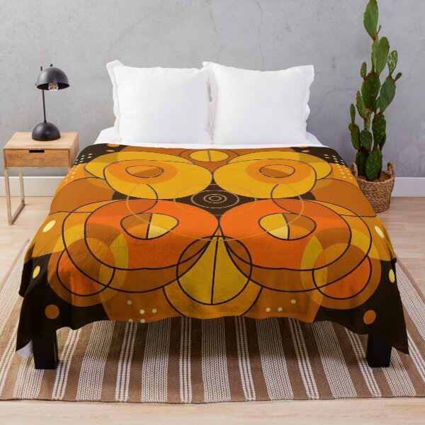 Item preview, Golden Orbit — Bold Geometric Circle Art in Yellow & Orange designed and sold by Mindful Heritage.