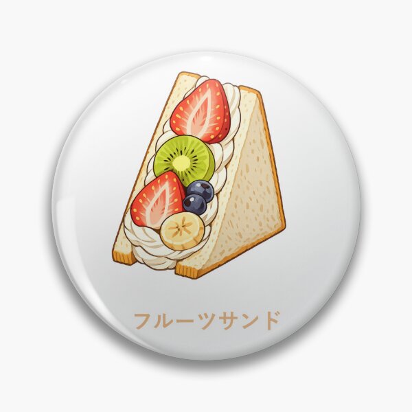 Item preview, Japanese Fruit Sandwich Kawaii Strawberry Whipped Cream designed and sold by SakuraMarket26.
