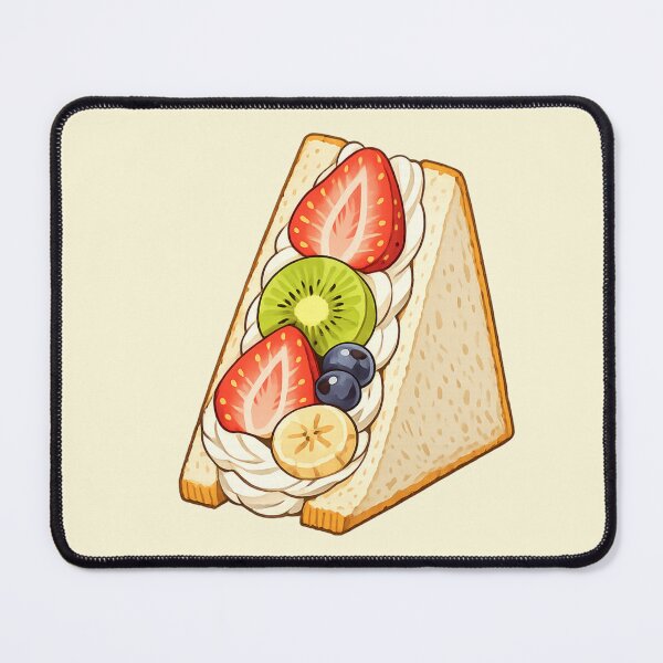 Item preview, Japanese Fruit Sandwich Kawaii Strawberry Whipped Cream designed and sold by SakuraMarket26.