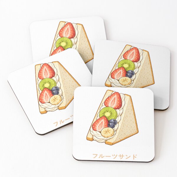 Item preview, Japanese Fruit Sandwich Kawaii Strawberry Whipped Cream designed and sold by SakuraMarket26.