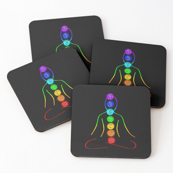 Item preview, Balanced Aura Chakra Meditating Figure - Inner Peace Yoga Design designed and sold by GiftzCircle.