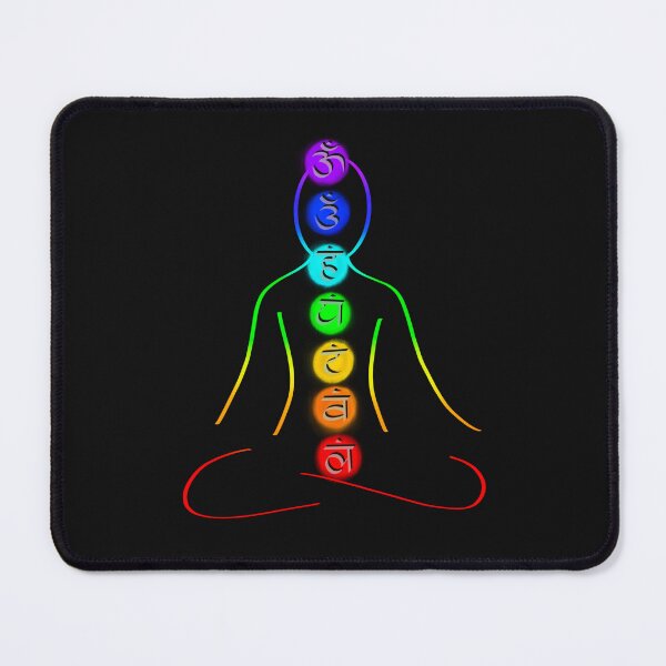 Item preview, Balanced Aura Chakra Meditating Figure - Inner Peace Yoga Design designed and sold by GiftzCircle.