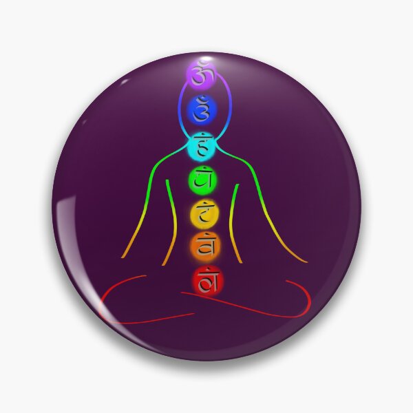 Item preview, Balanced Aura Chakra Meditating Figure - Inner Peace Yoga Design designed and sold by GiftzCircle.
