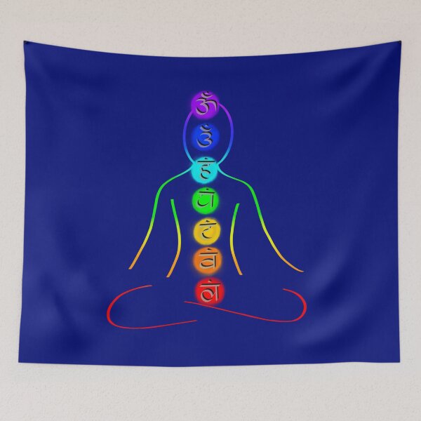 Item preview, Balanced Aura Chakra Meditating Figure - Inner Peace Yoga Design designed and sold by GiftzCircle.