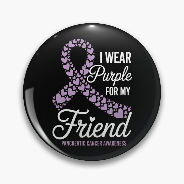 Item preview, I Wear Purple For FRIEND Pancreatic Cancer Awareness designed and sold by HellD3vil-Art.