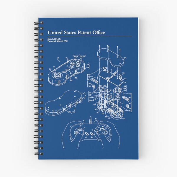 Item preview, SNES Controller Patent design designed and sold by VARIOUShorses.