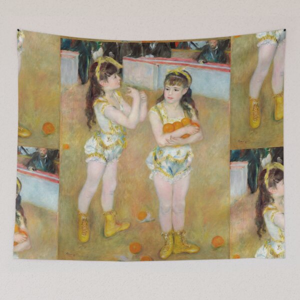 Item preview, Acrobats at the Cirque Fernando by Pierre-Auguste Renoir: Impressionist Circus Poster designed and sold by artofuniverse.