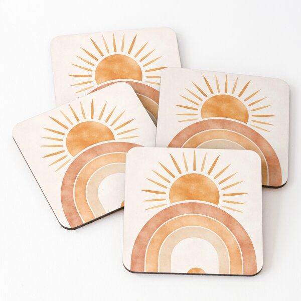 Item preview, Boho Sunset Arch – Warm Minimalist Desert Illustration designed and sold by myforestfog.