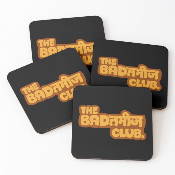 Item preview, Badtameez Club Hindi Slang Retro Bubbly Graphic designed and sold by Kalesh & Co..