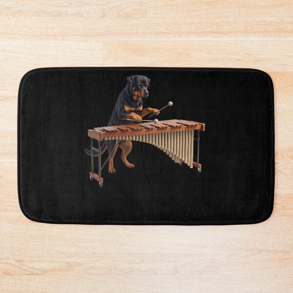 Item preview, Rottweiler Playing Marimba Player Marimbist Dog Lover designed and sold by TerryConnells.
