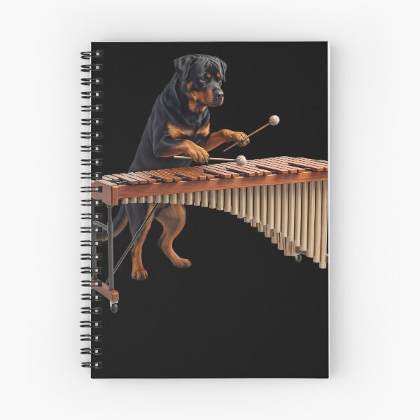 Item preview, Rottweiler Playing Marimba Player Marimbist Dog Lover designed and sold by TerryConnells.