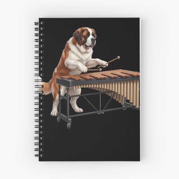 Item preview, Saint Bernard Playing Marimba Player Marimbist Dog Lover designed and sold by TerryConnells.