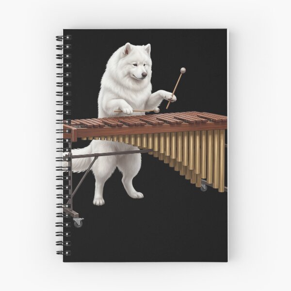 Item preview, Samoyed Playing Marimba Player Marimbist Dog Lover designed and sold by TerryConnells.