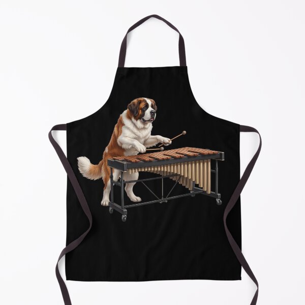 Item preview, Saint Bernard Playing Marimba Player Marimbist Dog Lover designed and sold by TerryConnells.