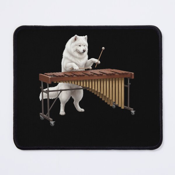 Item preview, Samoyed Playing Marimba Player Marimbist Dog Lover designed and sold by TerryConnells.