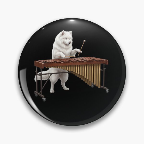 Item preview, Samoyed Playing Marimba Player Marimbist Dog Lover designed and sold by TerryConnells.