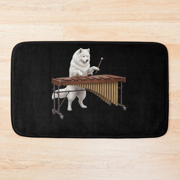 Item preview, Samoyed Playing Marimba Player Marimbist Dog Lover designed and sold by TerryConnells.