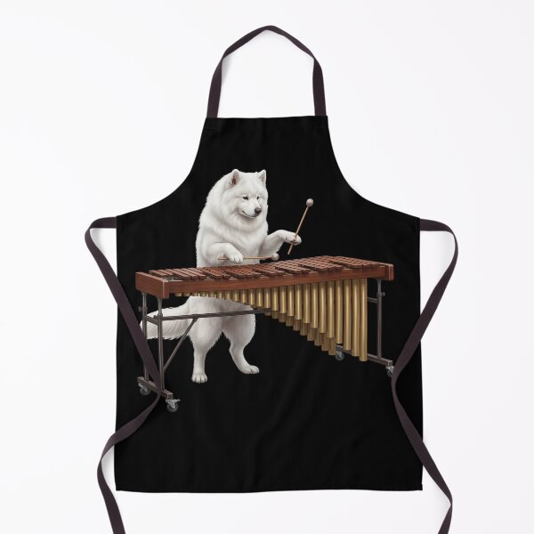 Item preview, Samoyed Playing Marimba Player Marimbist Dog Lover designed and sold by TerryConnells.