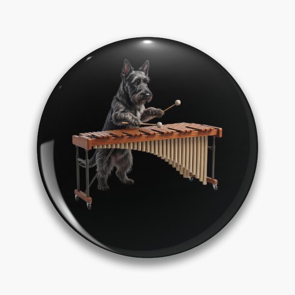 Item preview, Scottish Terrier Playing Marimba Player Marimbist Dog Lover designed and sold by TerryConnells.