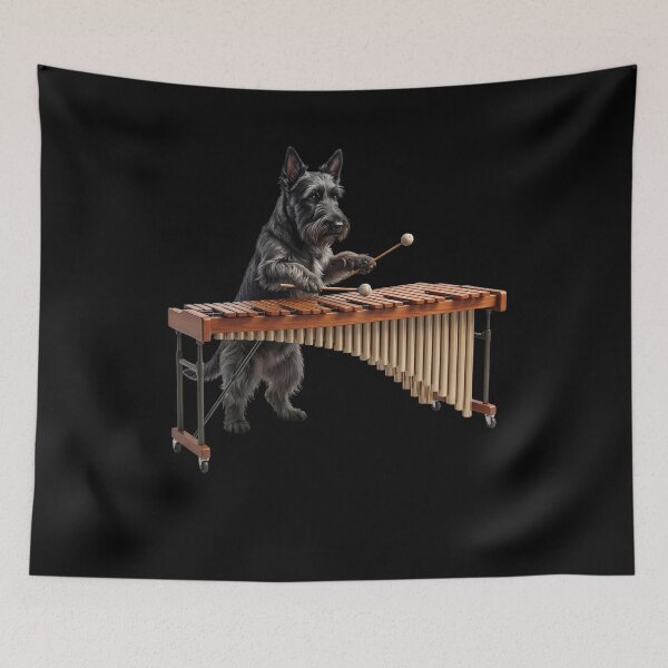 Item preview, Scottish Terrier Playing Marimba Player Marimbist Dog Lover designed and sold by TerryConnells.