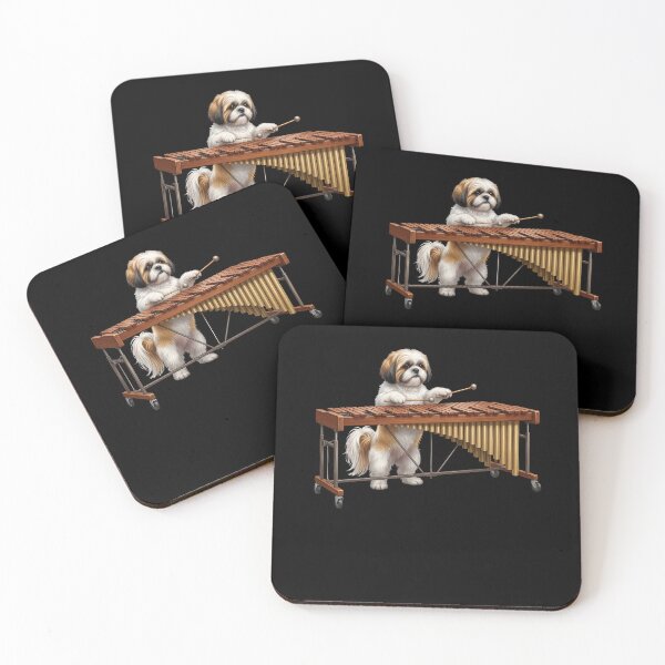 Item preview, Shih Tzu Playing Marimba Player Marimbist Dog Lover designed and sold by TerryConnells.