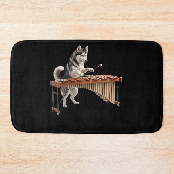 Item preview, Siberian Husky Playing Marimba Player Marimbist Dog Lover designed and sold by TerryConnells.