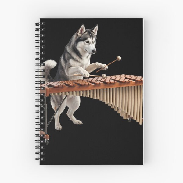 Item preview, Siberian Husky Playing Marimba Player Marimbist Dog Lover designed and sold by TerryConnells.