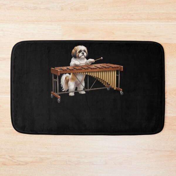 Item preview, Shih Tzu Playing Marimba Player Marimbist Dog Lover designed and sold by TerryConnells.