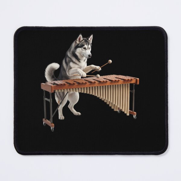 Item preview, Siberian Husky Playing Marimba Player Marimbist Dog Lover designed and sold by TerryConnells.