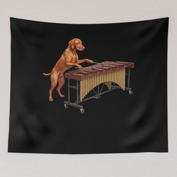 Item preview, Vizsla Playing Marimba Player Marimbist Dog Lover designed and sold by TerryConnells.