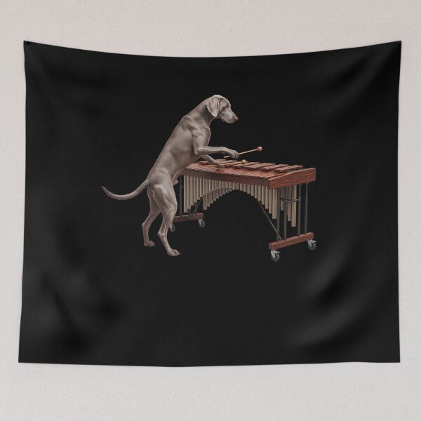 Item preview, Weimaraner Playing Marimba Player Marimbist Dog Lover designed and sold by TerryConnells.