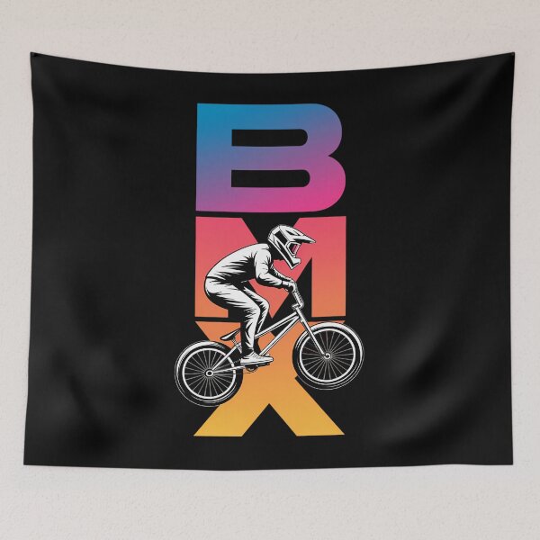 Item preview, BMX Stunts Biker Extreme Sports Cyclist Bicycle designed and sold by HellD3vil-Art.