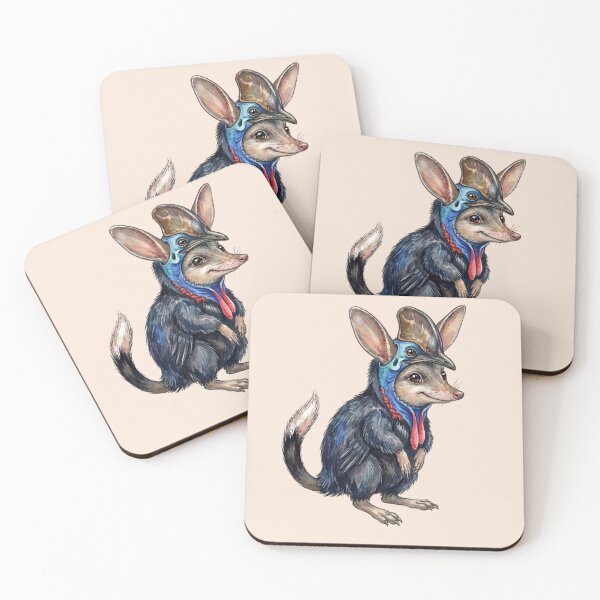 Item preview, Cassowary Easter Bilby - Whimsical Australian Bird Costume Art designed and sold by Wennebabs.