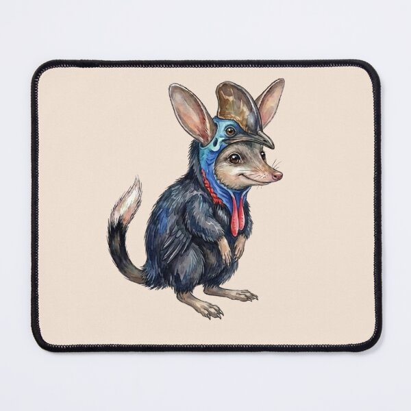 Item preview, Cassowary Easter Bilby - Whimsical Australian Bird Costume Art designed and sold by Wennebabs.