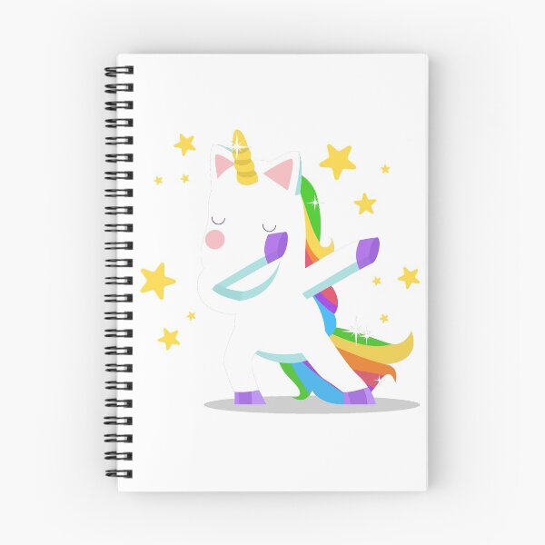 Item preview, Dabbing Unicorn with Rainbow Hair surrounded by stars designed and sold by Studio  128.