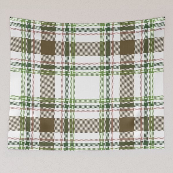 Item preview, Earth Tone Green Plaid Pattern designed and sold by PowerAntShop.