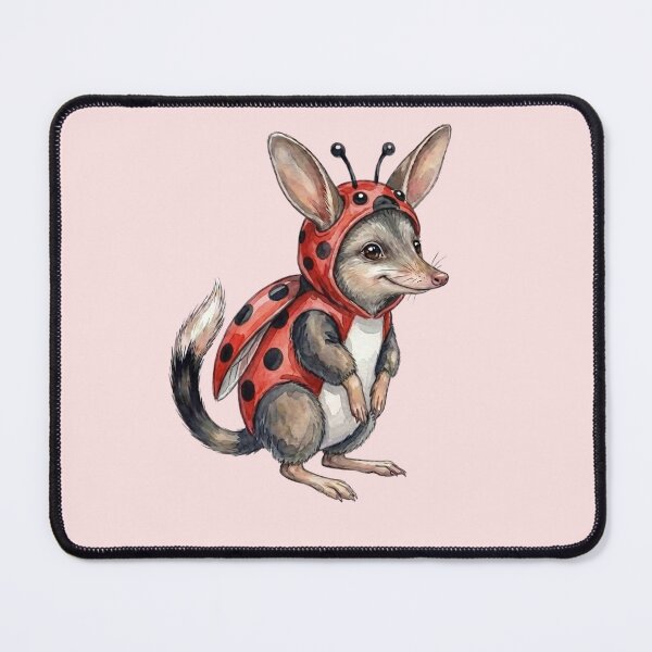 Item preview, Ladybug Easter Bilby - Cute Red Beetle Costume Illustration designed and sold by Wennebabs.