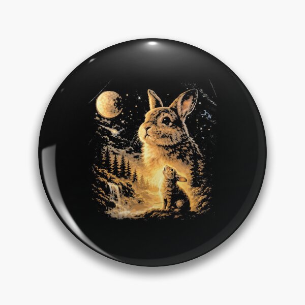 Item preview, Bunny Howling to the Moon Vintage, Silly Rabbit Full Moon designed and sold by BachulAlam.