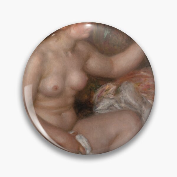 Item preview, After the Bath La Sortie Du Bain by Pierre-Auguste Renoir: Nude Art Poster designed and sold by artofuniverse.