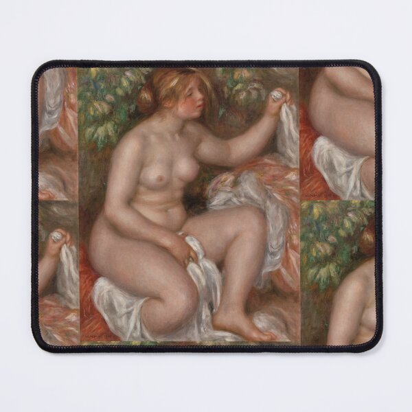 Item preview, After the Bath La Sortie Du Bain by Pierre-Auguste Renoir: Nude Art Poster designed and sold by artofuniverse.