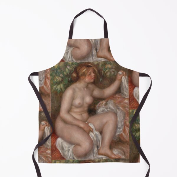 Item preview, After the Bath La Sortie Du Bain by Pierre-Auguste Renoir: Nude Art Poster designed and sold by artofuniverse.