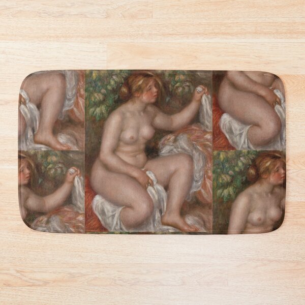 Item preview, After the Bath La Sortie Du Bain by Pierre-Auguste Renoir: Nude Art Poster designed and sold by artofuniverse.