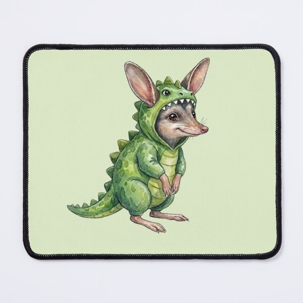 Item preview, Dinosaur Easter Bilby - Cute Bilby in Green T-Rex Costume designed and sold by Wennebabs.