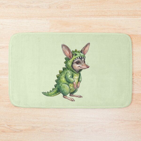 Item preview, Dinosaur Easter Bilby - Cute Bilby in Green T-Rex Costume designed and sold by Wennebabs.