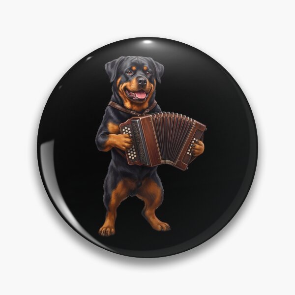 Item preview, Rottweiler Playing Accordion Player Accordionist Dog Lover designed and sold by DoodleTortle.